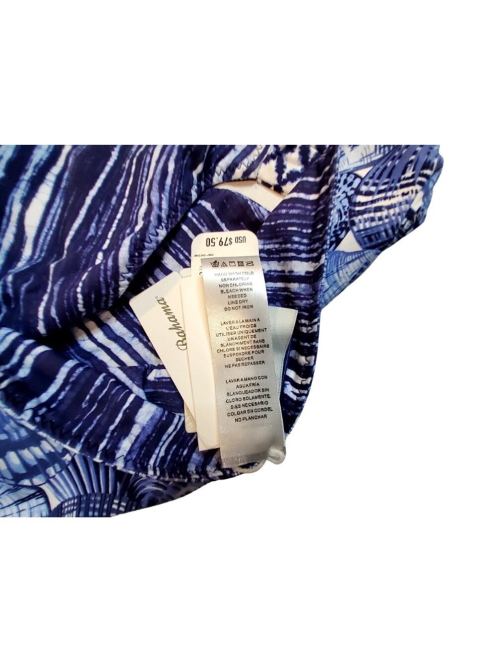 Tommy Bahama Reversible UPF 50 Women Swimwear Hipster Bottoms Blue Monday Prin M - Picture 5 of 9